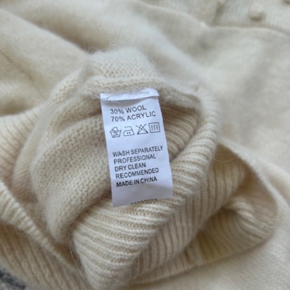 Manoush Paris Embellished Sweater, Sz 34FR (XS) - Picture 5 of 5